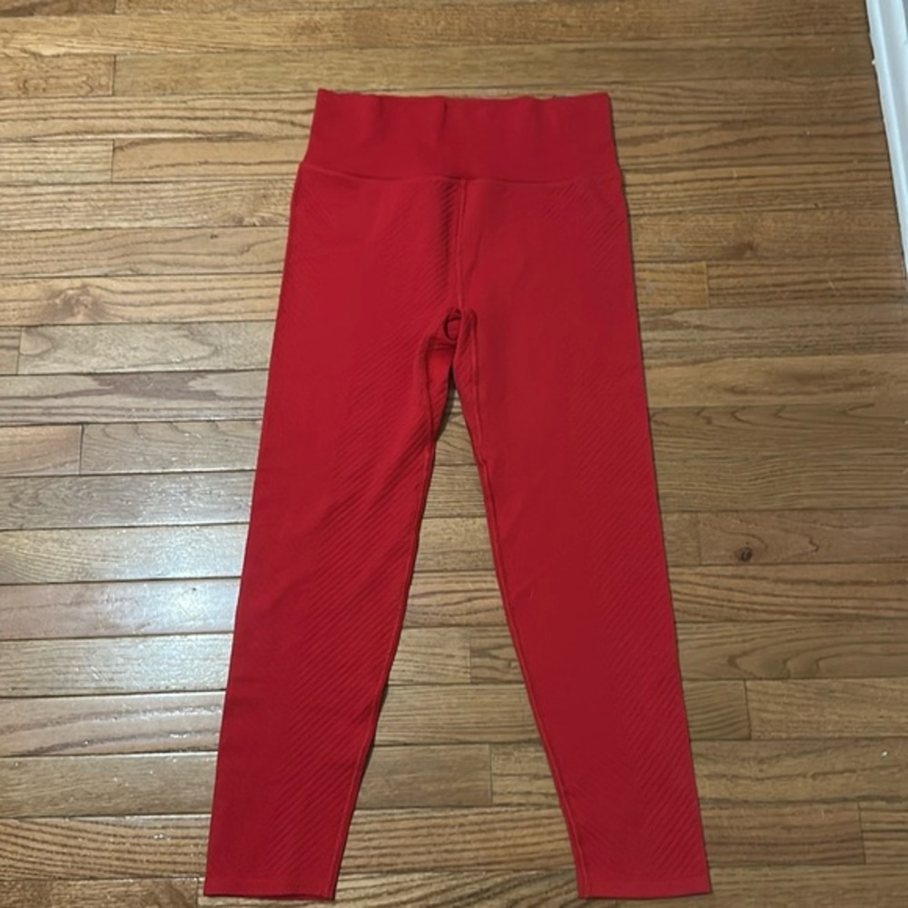 DSG Red Leggings with Wide Waistband Women’s Size Large